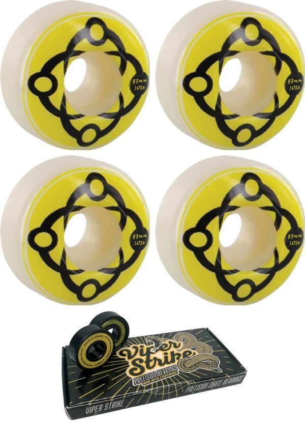 Satori Movement Big Link Skateboard Wheels - 53mm 101a + bearings