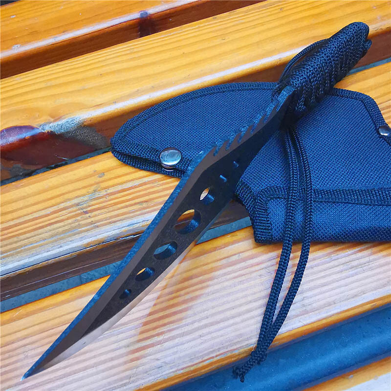 Tactical Hand Axe Camping Hatchet Survival Tomahawk Nylon Sheath Code Wrap Handl