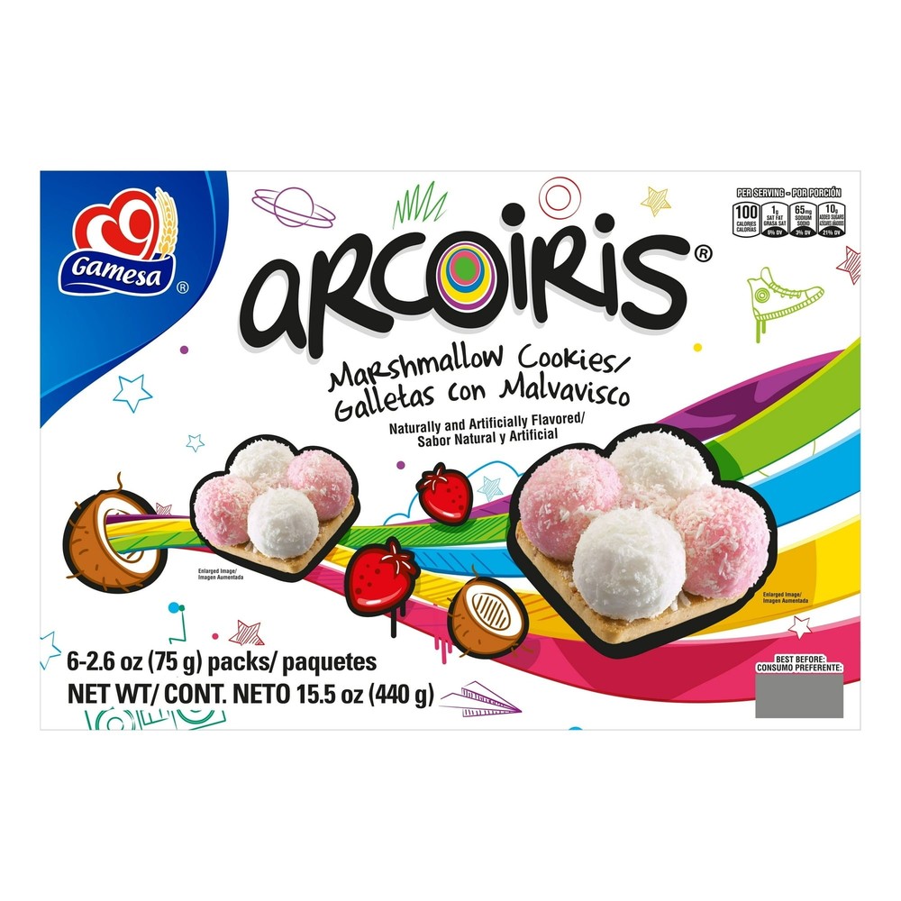 Gamesa Arcoiris Marshmallow Cookies 15.5 oz