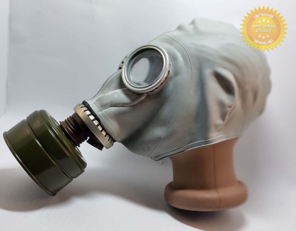 Grey Gas mask GP-5 + Filter Size-2 Medium Soviet USSR Authentic New Cosplay