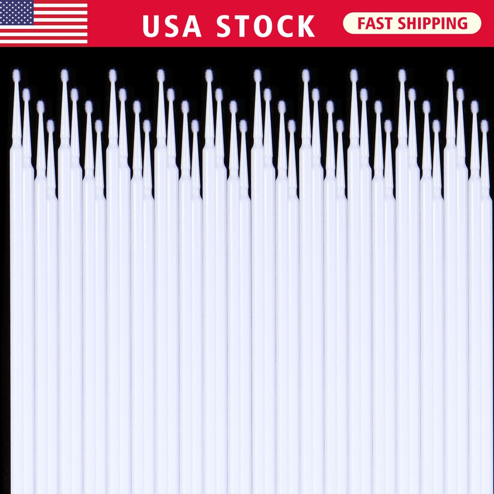 Microbrush Micro Brush Applicator Tips Fine White D.1.5mm Dental