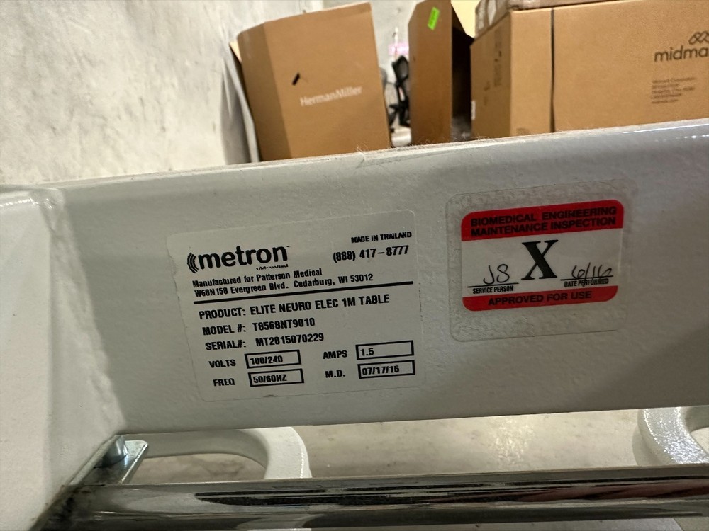 Metron Elite Neuro Elec 1M Table