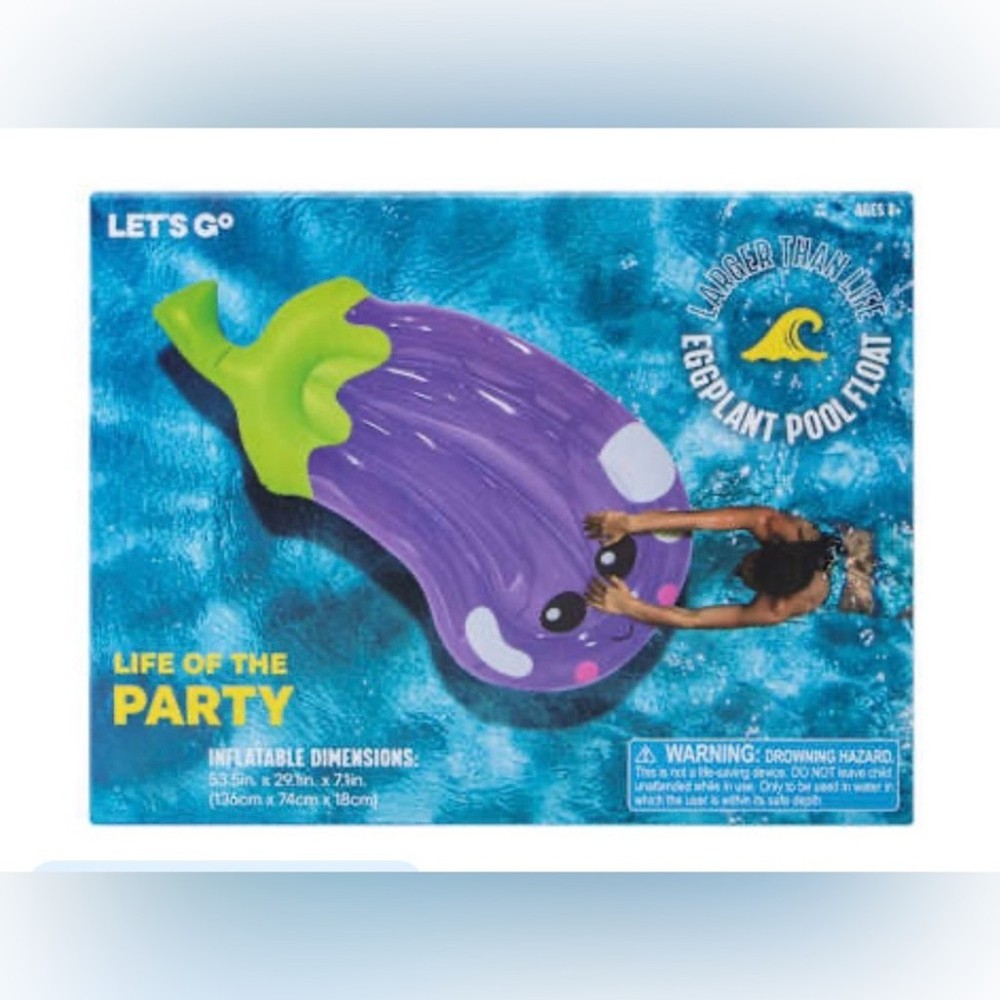 Eggplant Pool Float