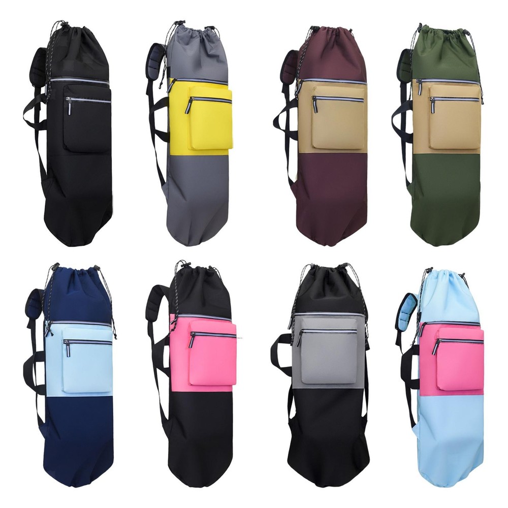Skateboard Backpack with Adjustable Straps Reflective Large Capacity Foldable