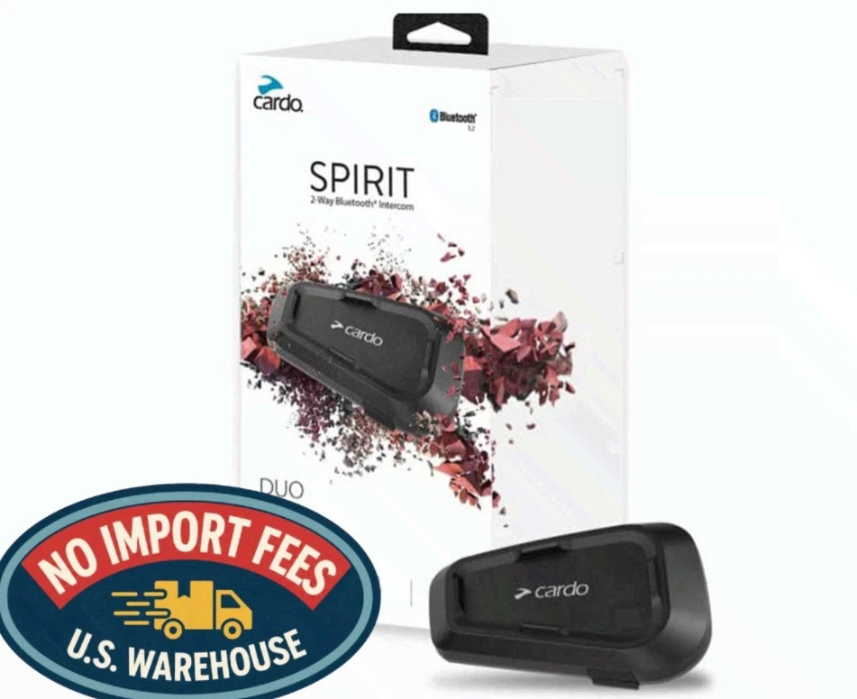 Cαrdo Spirit Motorcycle Bluetooth Communication Headset 2-Way 32mm Single Pack