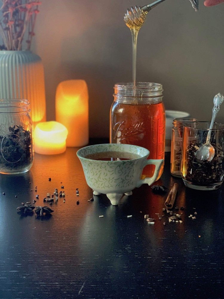 Honey Dipper, Wide Mouth, Silver