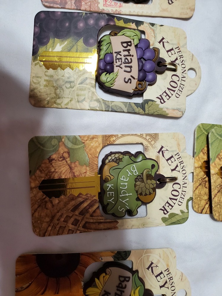 PERSONALIZED KEY COVERS NAMES WITH A,B & C