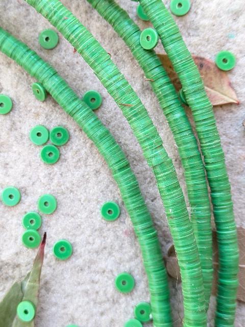 African Vinyl Beads -2 strands