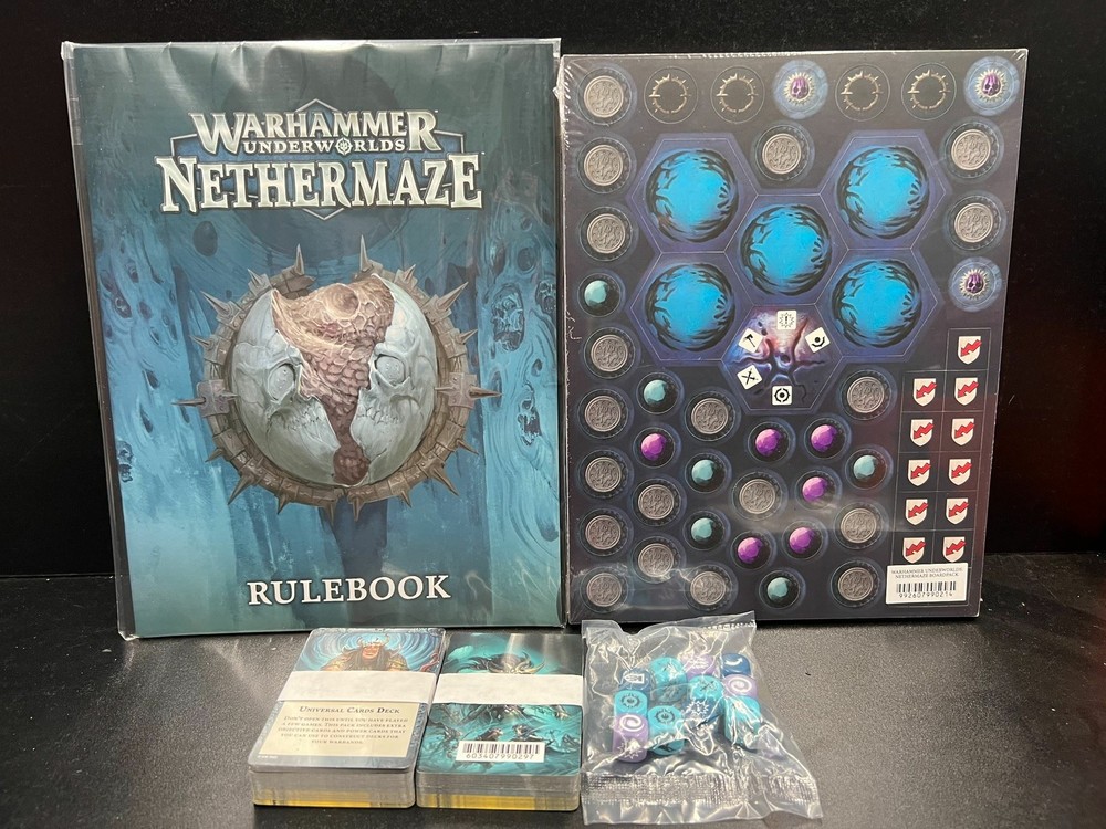 Warhammer Underworlds AOS Nethermaze game content NO MODELS never played