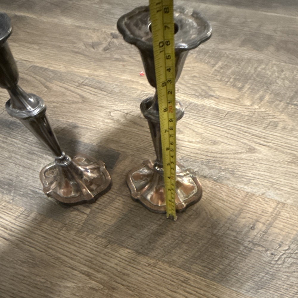 Pair of Silverplate Candlesticks Post-1940