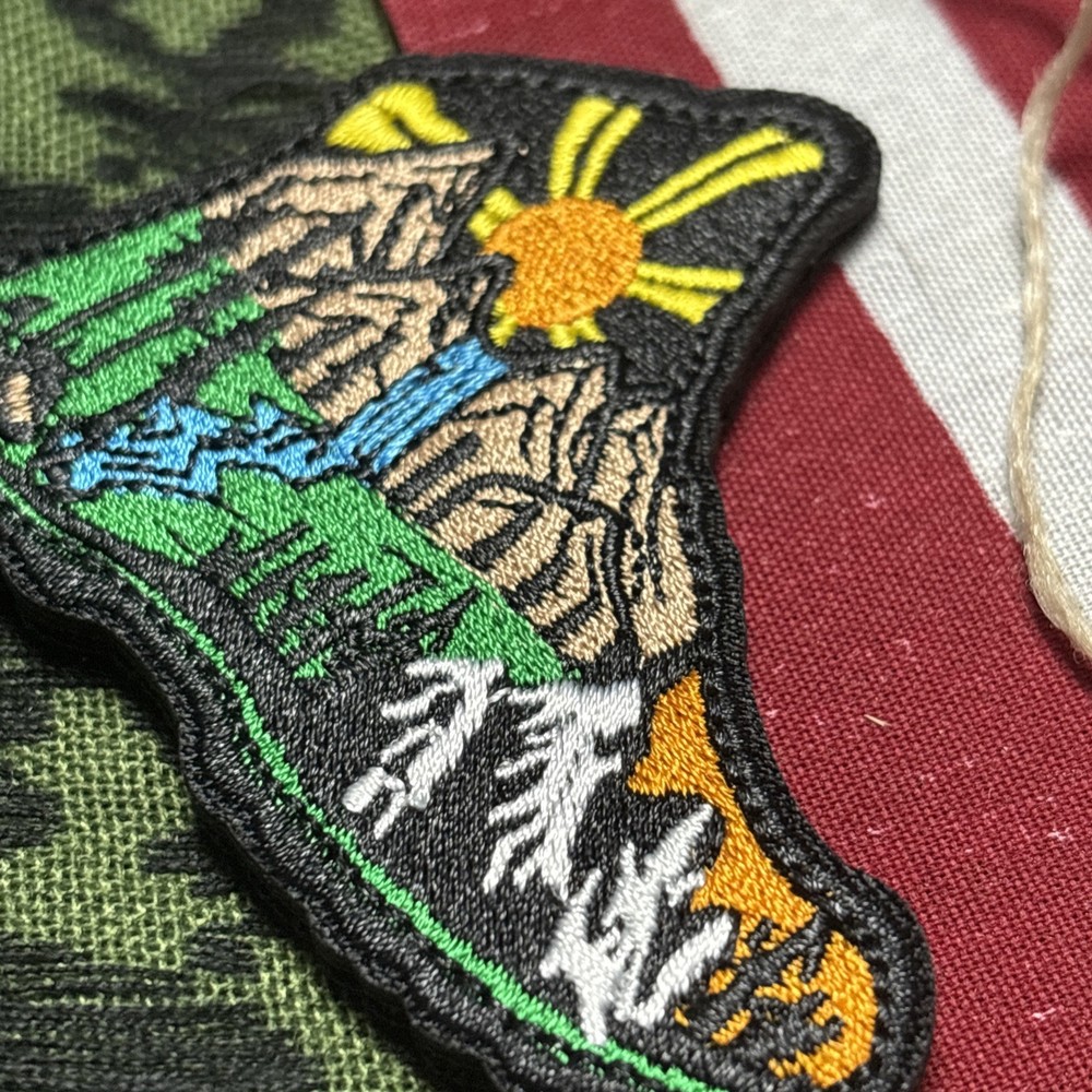 Hiking Explore Nature Boot Patch ~3x2” Hook & loop Tactical Gear Patch
