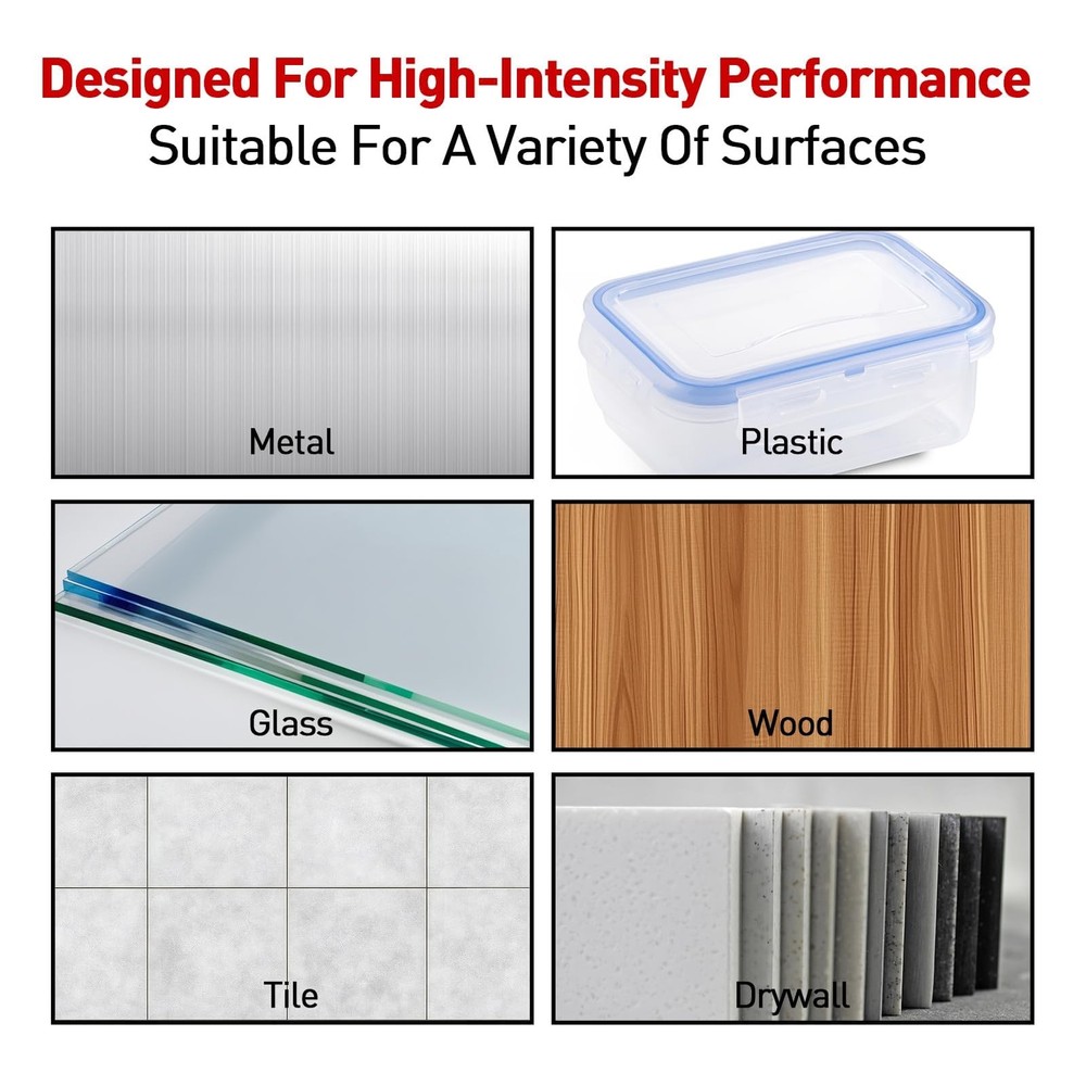 20 Sets Heavy Duty Adhesive Hook and Loop Strips, Made with 3M, Waterproof & ...