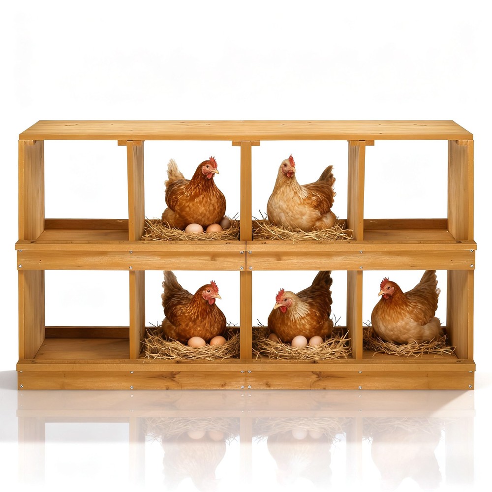 Nesting Boxes for Chickens, Wooden Chicken Nesting Box, Laying Eggs Nest Box
