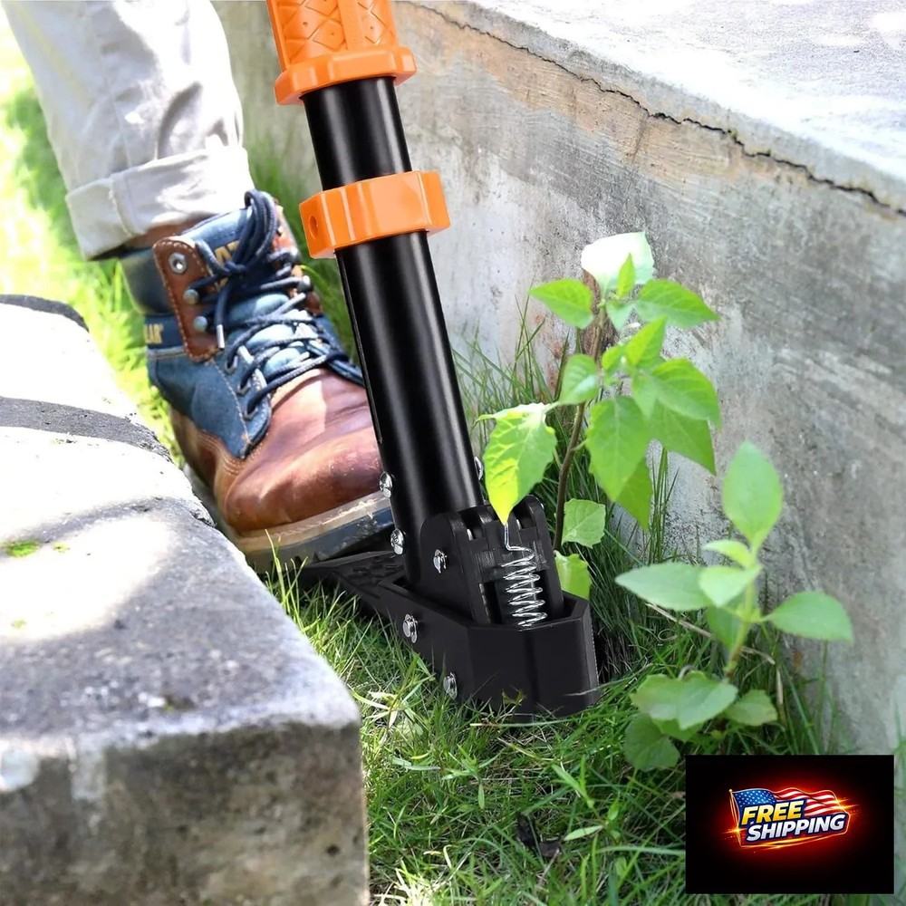 MORAIS Weed Puller Tool, Stand Up Weed Puller Heavy Duty Garden Tool with 4-Claw