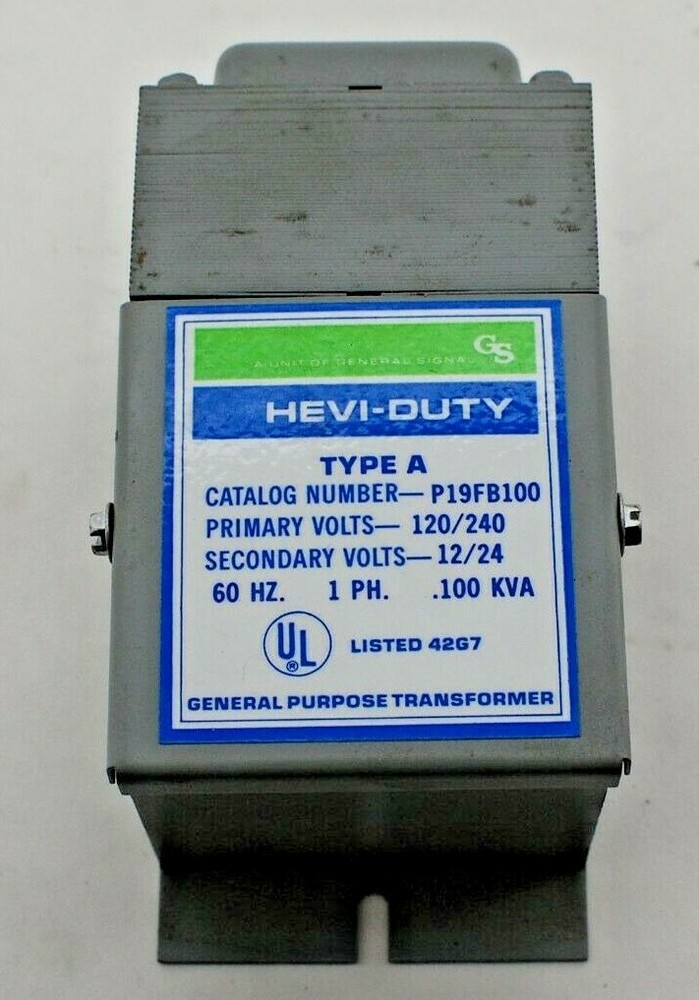 Hevi-Duty P19FB100 General Purpose Transformer