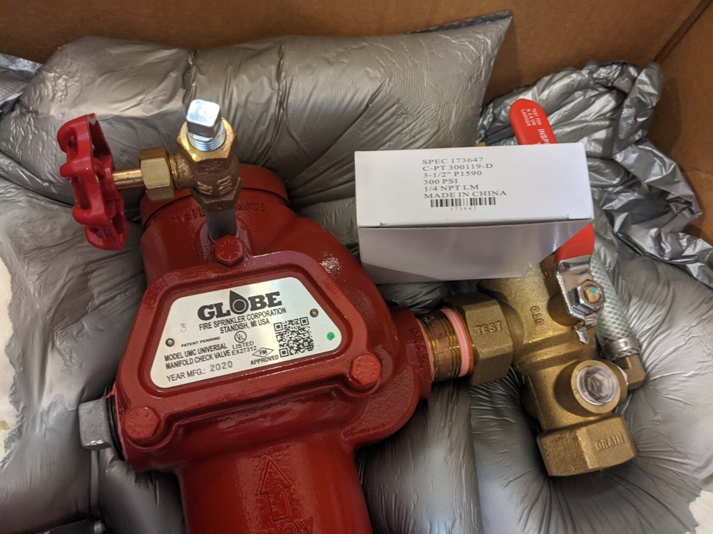 GLOBE UMC Universal Fire Manifold Check & Control Valve 3"