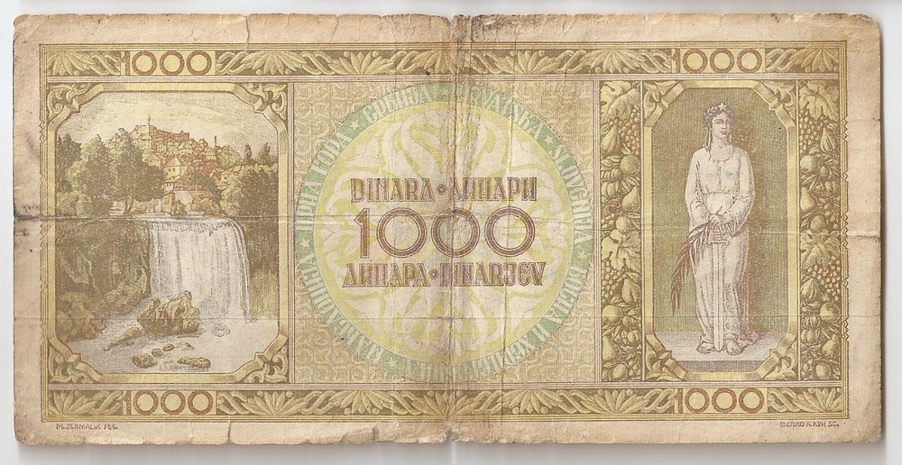 Yugoslavia 1000 dinara 1946