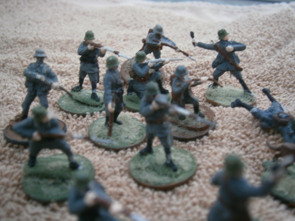 20mm painted WW1 German Infantry x20