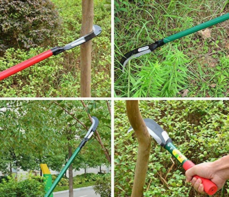 Machete-Ergonomic Bill Hook- Brush Axe with 48-Inch Handle