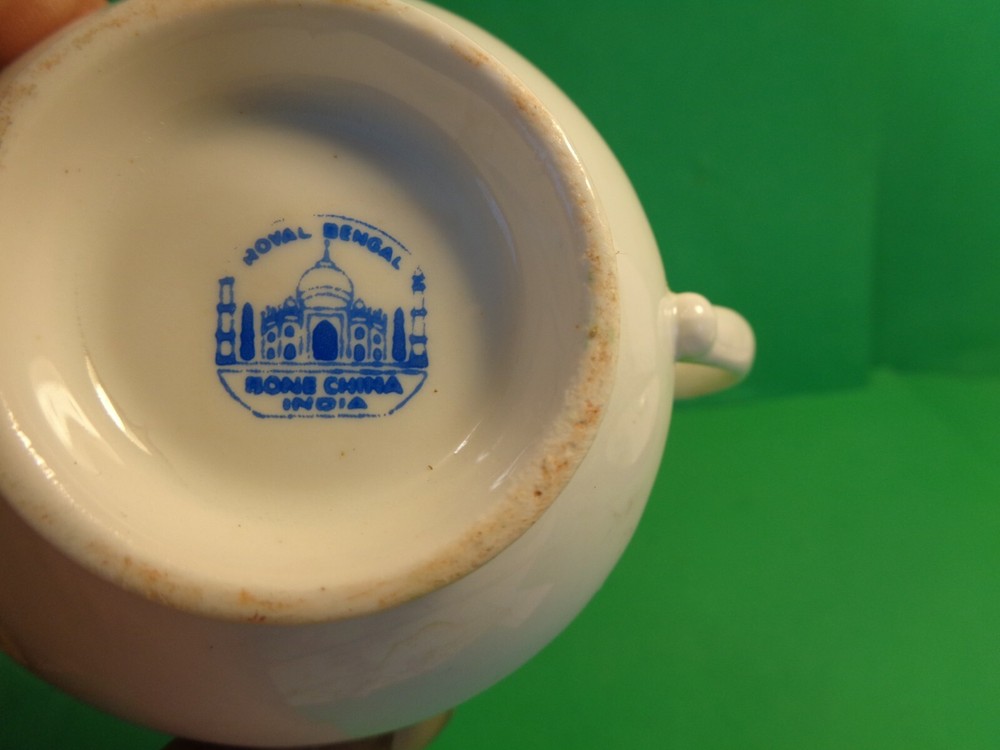 Daisy Pattern Cup & Saucer, Royal Bengal, India (Used)