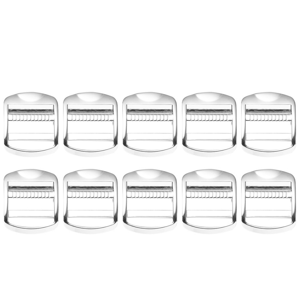 10 Pcs Replacement Buckles for Straps Metal Square