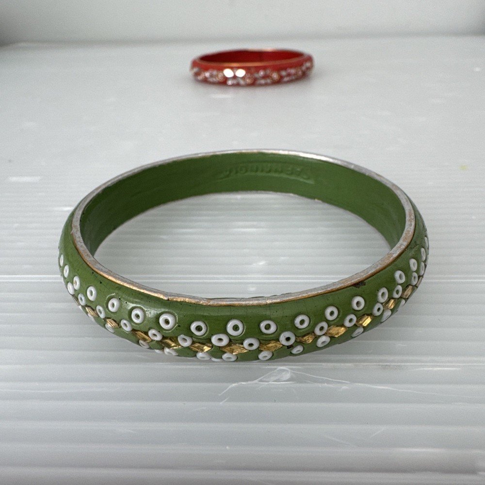 Seed Bead Bangled Bracelet. Vintage. CR