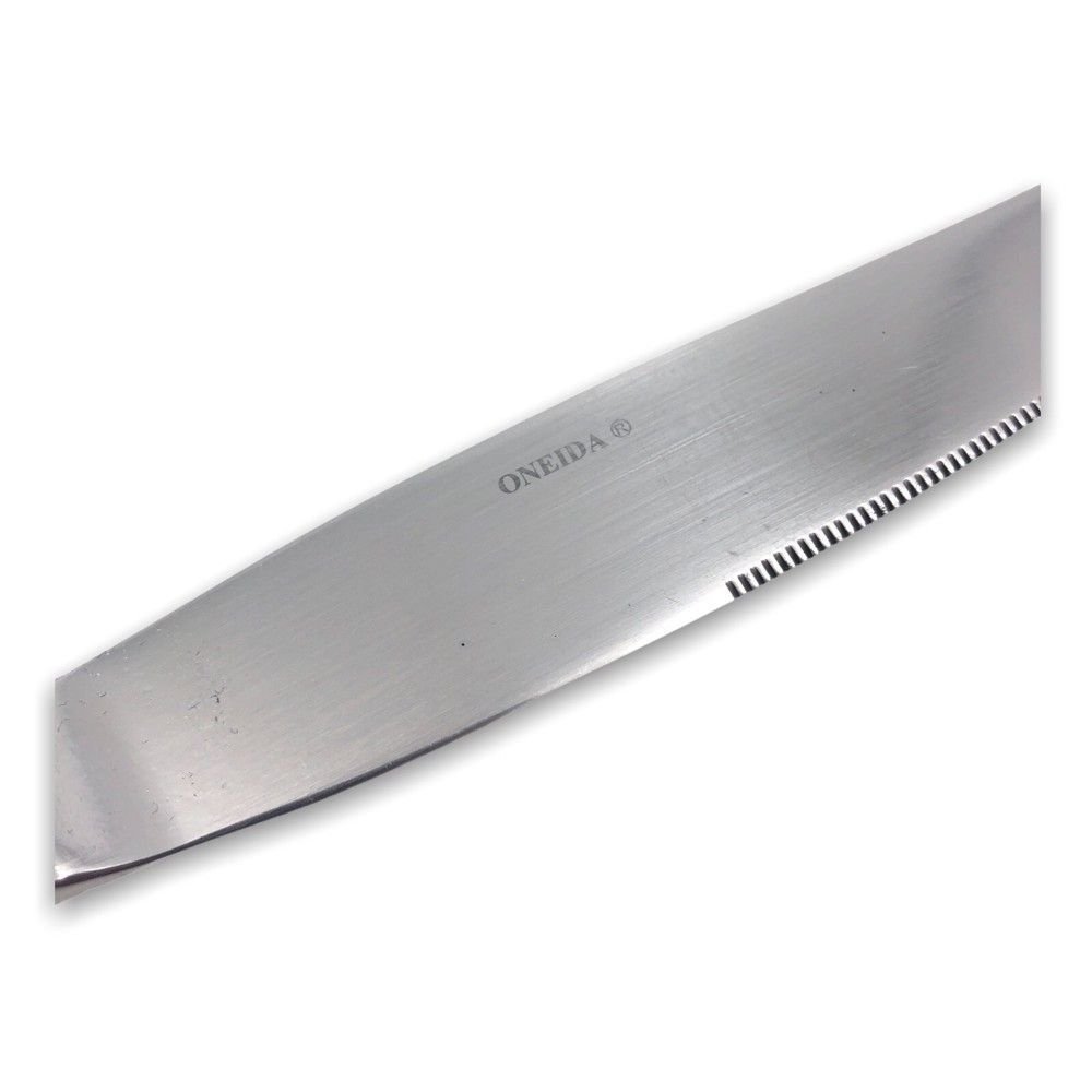 Oneida Stainless Dinner Knife Lincoln Flatware Glossy Triangle Tip 9-1/2