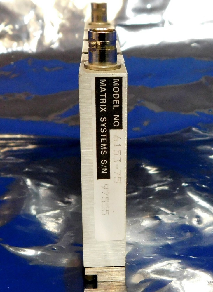 Matrix Systems 6153-75 RF Coaxial Relay Module Untested As Is