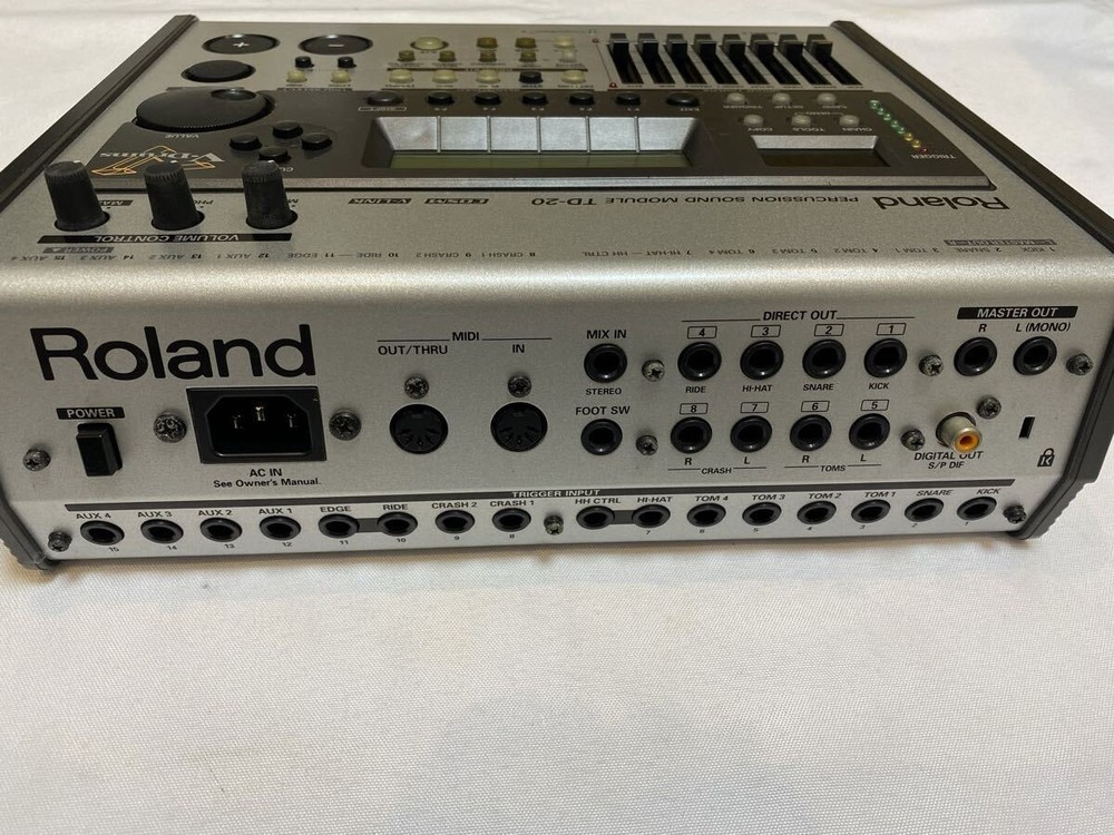 Roland Td-20 VDrum Percussion Sound Module Operation Confirmed