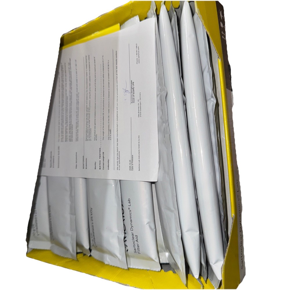 SartoClear Dynamics Lab Filter Aid C300 24 x pouches (Open box condition)