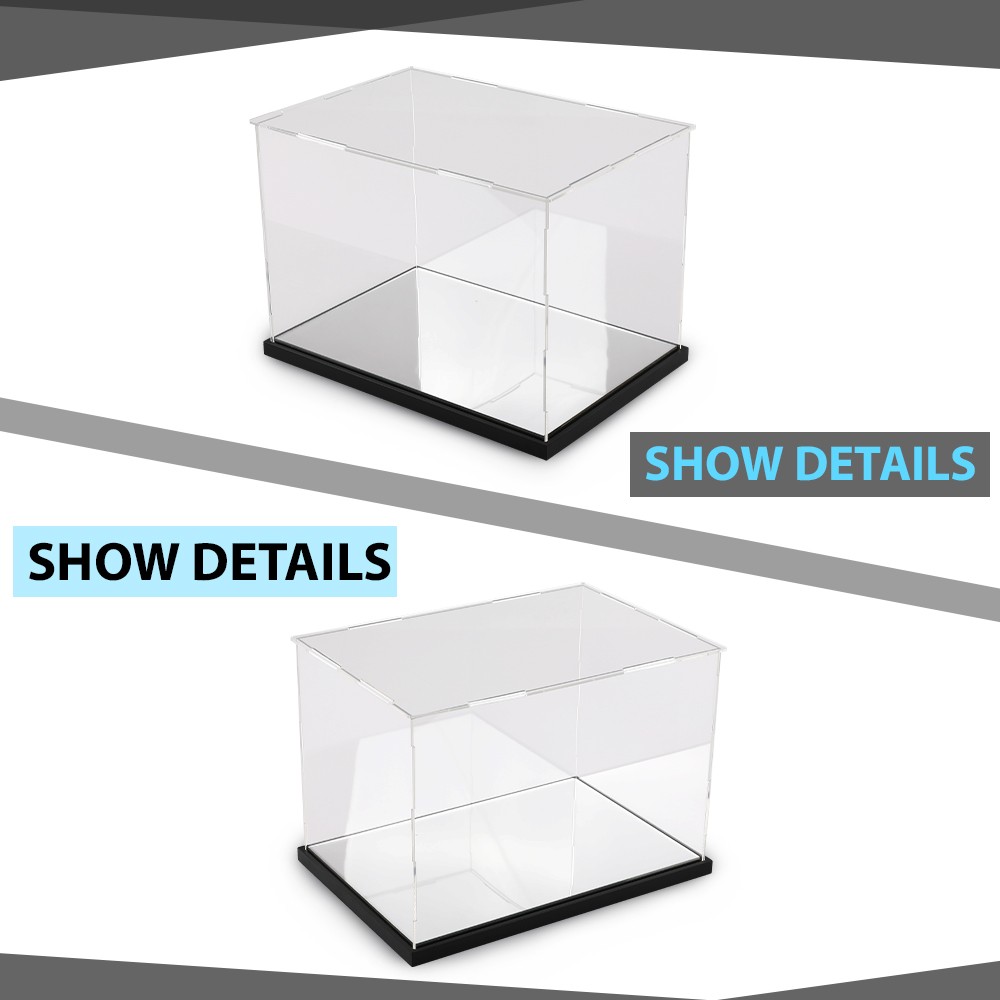 Clear Single Boxing Glove Horizontal Display Case