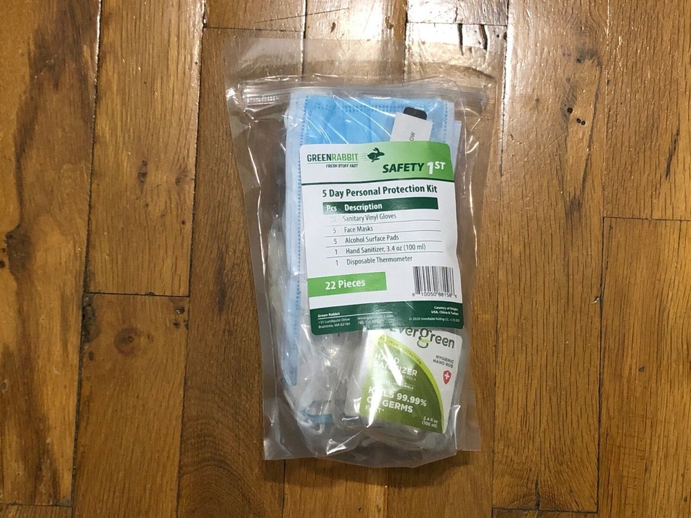 GREENRABBIT 5 DAY PPE KIT 22 PIECES/PACK