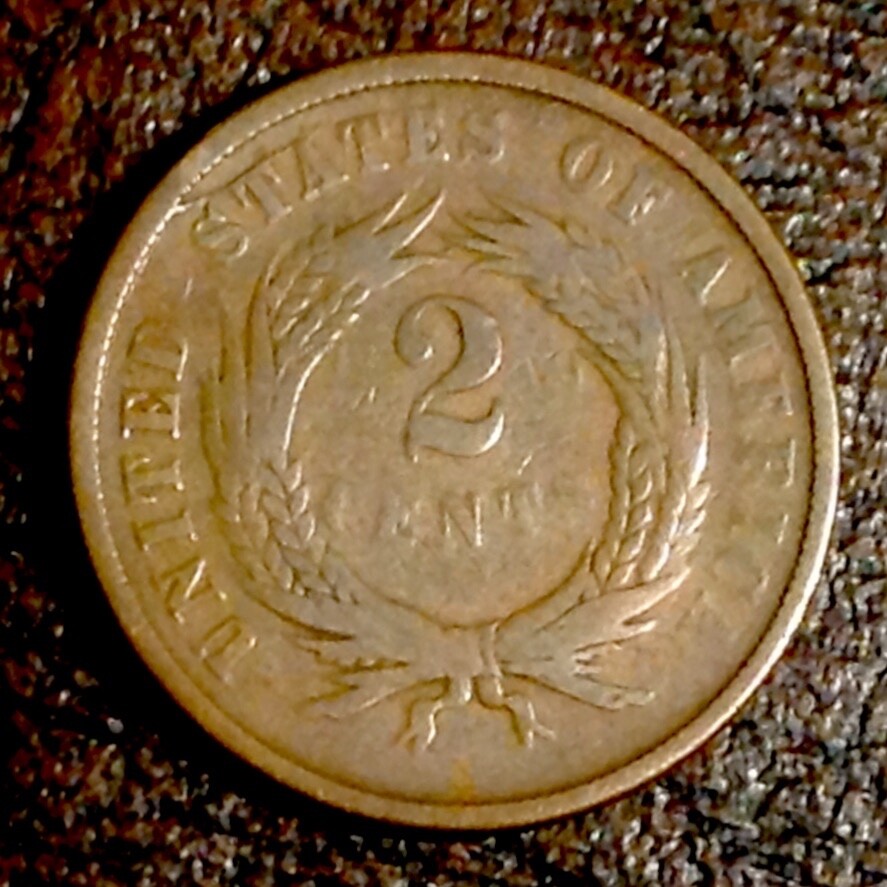 1865 US Two Cents cd -