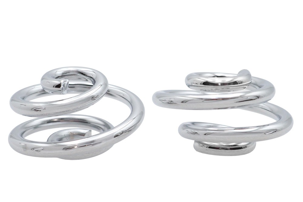 Chrome 1 inch Seat Spring Set for Harley-Davidson