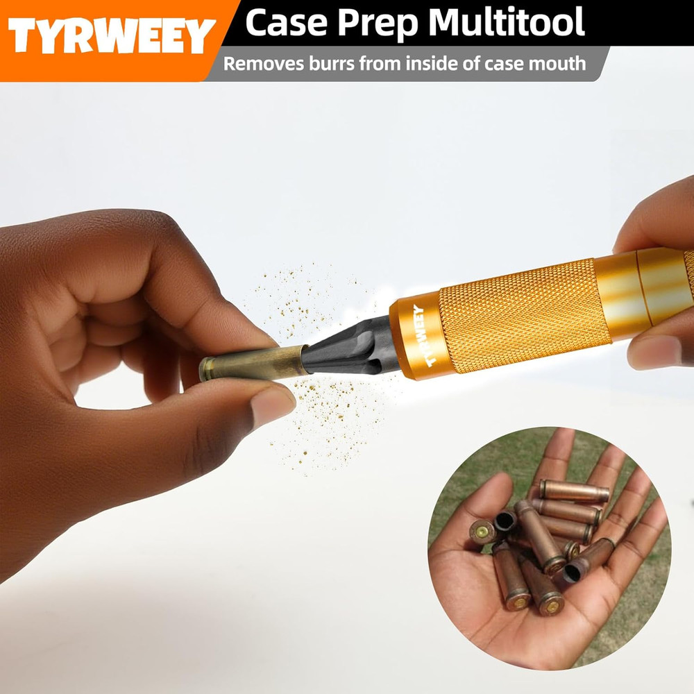 Case Prep Multitool, Case Chamfer Deburring Tools for Reloading, Primer Pocket R