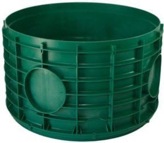 High-Density Polyethylene 16X12 Septic Tank Riser - Durable & Stackable Green