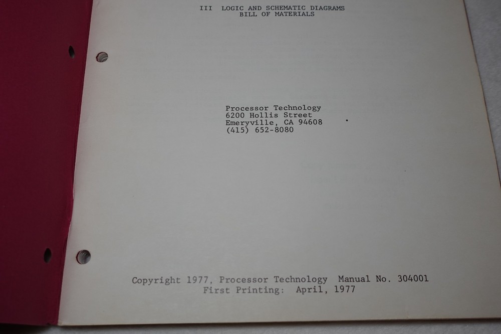 Helios II Persci Dual Diskette Drive 1977 Processor Technology Publication