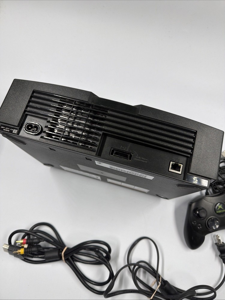 Microsoft Original Xbox - Black Console Complet Cable And One Controller