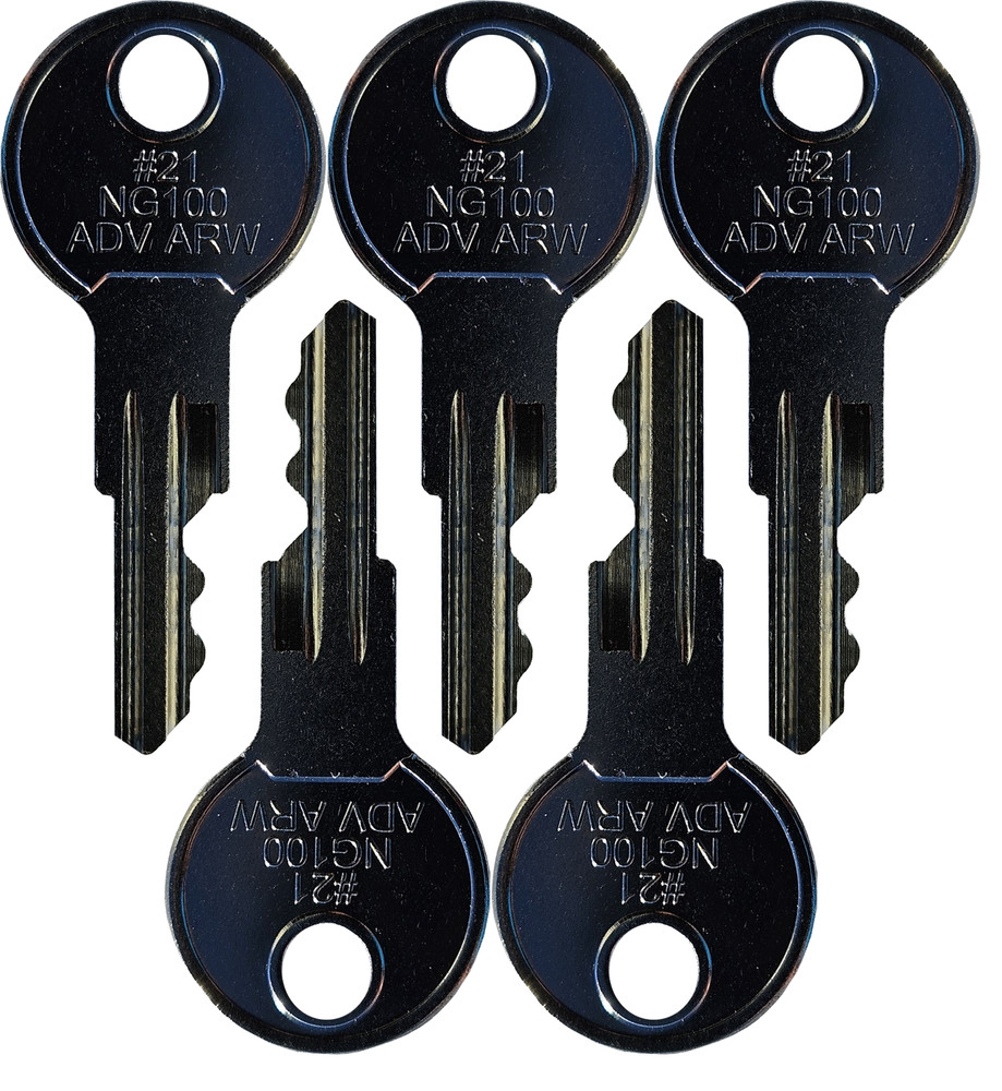 Fits #21 (NG100) Broderson/Bart Mill/Terex Replacement Key *5 Pack*