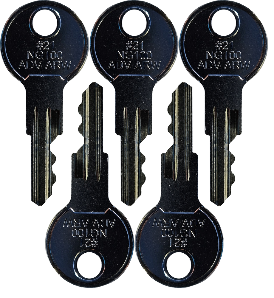 Fits #21 (NG100) Broderson/Bart Mill/Terex Replacement Key *5 Pack*