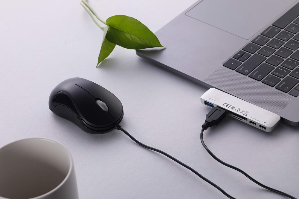 USB Mouse 2 Pack Computer Mouse Ergonomic Optical Wired Mice for Office and H...