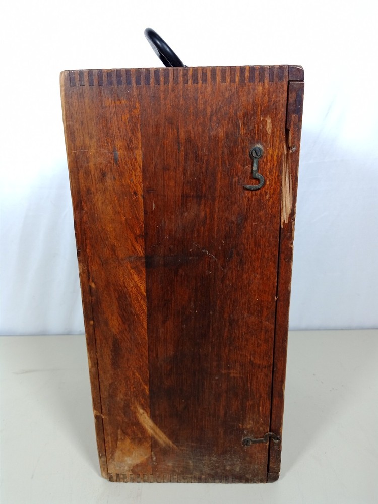 Vintage Bausch & Lomb Optical Co. Microscope in Wood Eimer & Amend Box Case