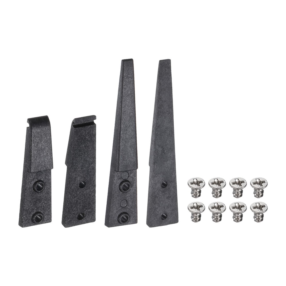 4Pcs Model 250/2A Carbon Fiber Precision Tweezers Replacement Tip Set, Black
