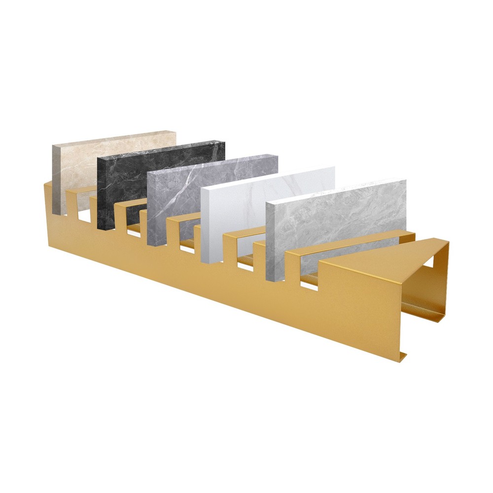 Small Tile Display Rack, Countertop 10 Slots Tile Display Stand, Tile Display