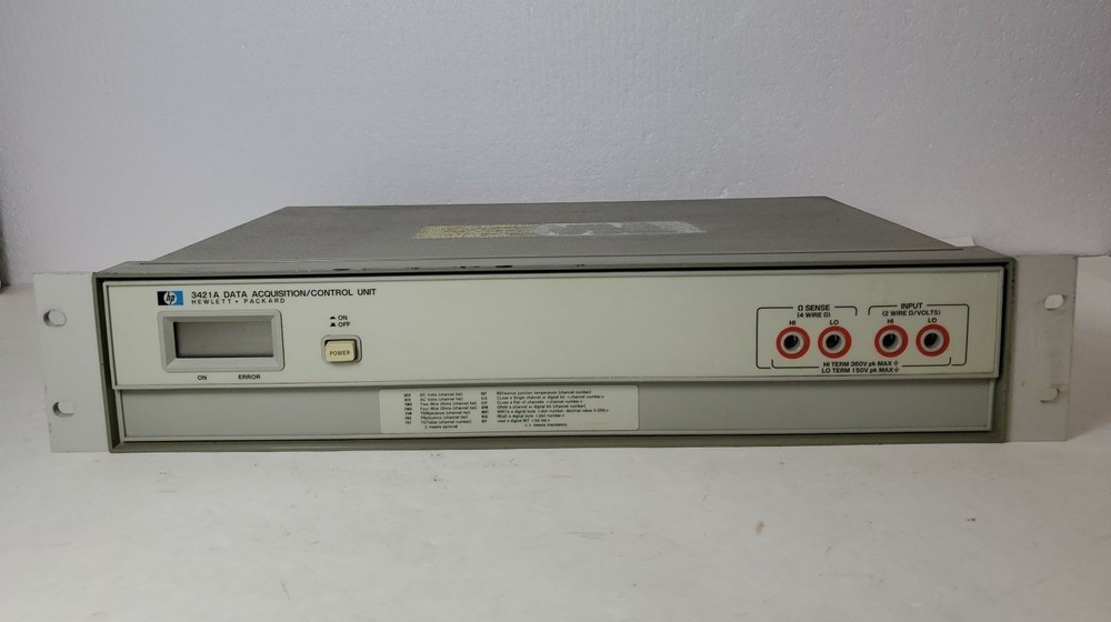 Vintage HP Hewlett Packard 3421A Data Acquisition Control Unit - Powers On *READ