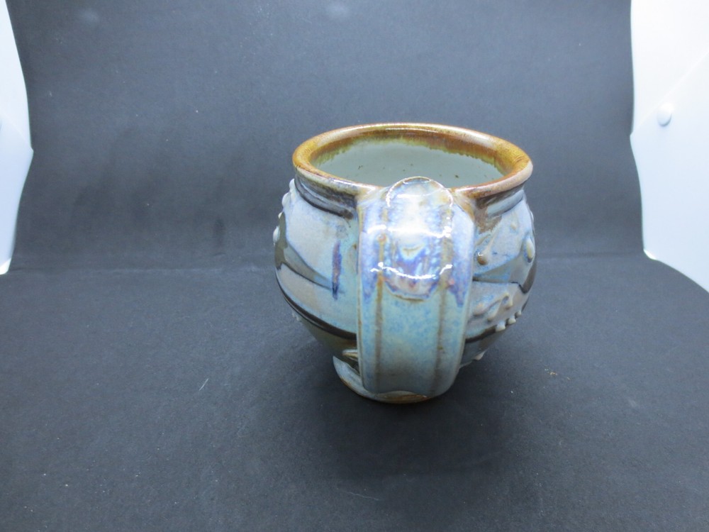 Vintage Handmade Pottery Mug 4" - Marked on Bottom