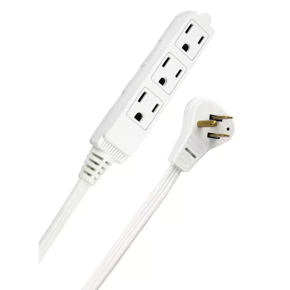 13 Ft. 16/3 SPT-2 Indoor Light-Duty Flat Plug Extension Cord
