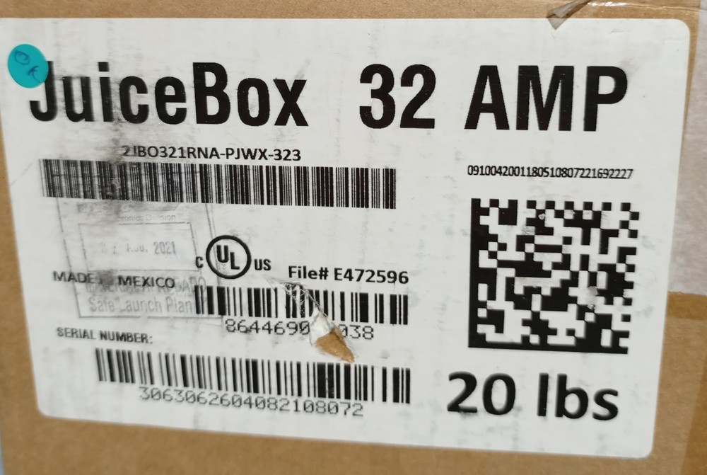 Juice Box Enel X 32 AMP