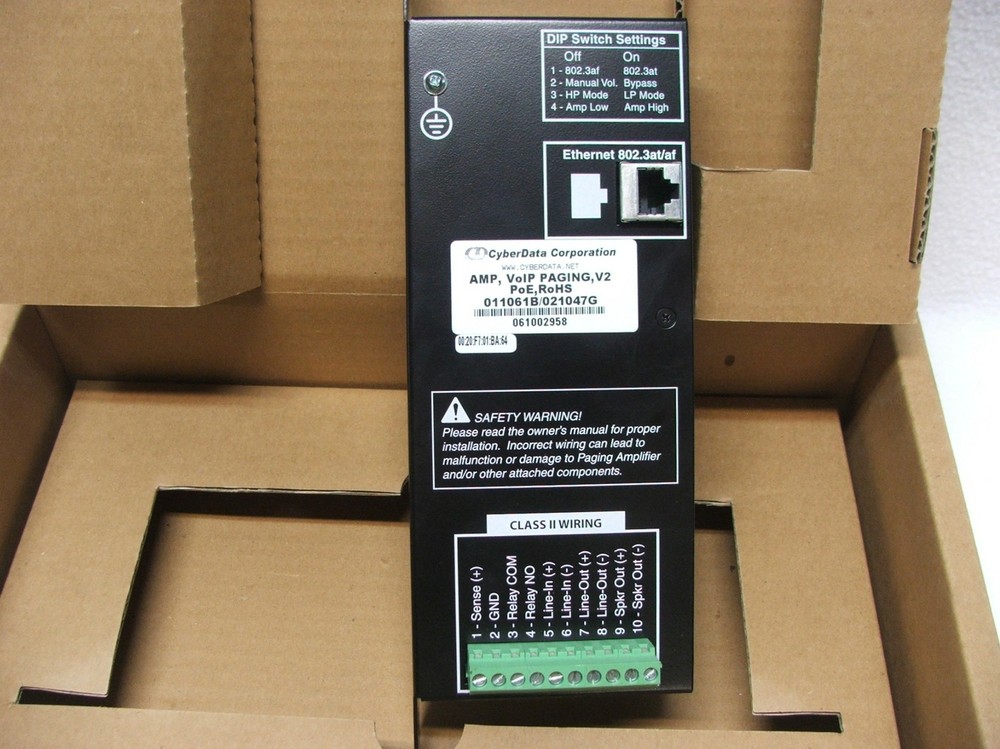 CyberData Amp VoIP Paging V2 011061B