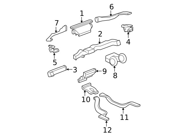 Genuine GM Outer Duct 25781515